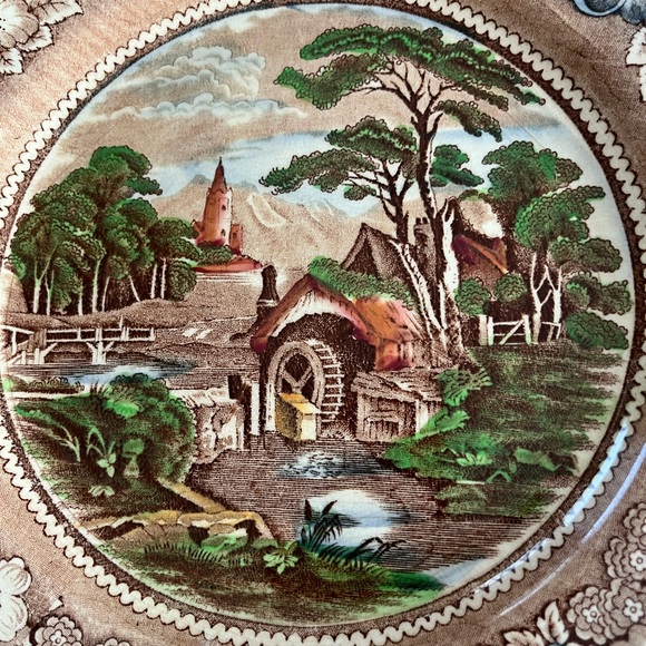 Beautiful Vintage Dinner Plate “Rural England “ W. R. Midwinter Ltd England - Picture 4 of 6
